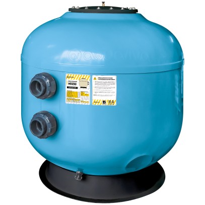 Фильтр AquaViva MS1250 (62 м³/ч, 1250 мм, 1580 кг, 90 мм, 2,5 Бар, 0.8м засыпка)