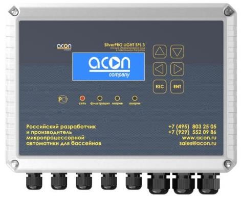 Станция по очистки бассейна без химии SilverPRO LIGHT SPL 3.2 медь и серебро.