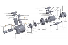 Прокладка-кольцо адаптера муфты d50 насоса HFC 02 (40х3,5) Happy Pump