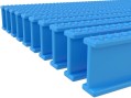 Решетка для бассейна переливная ACON 245x34мм, цвет голубой