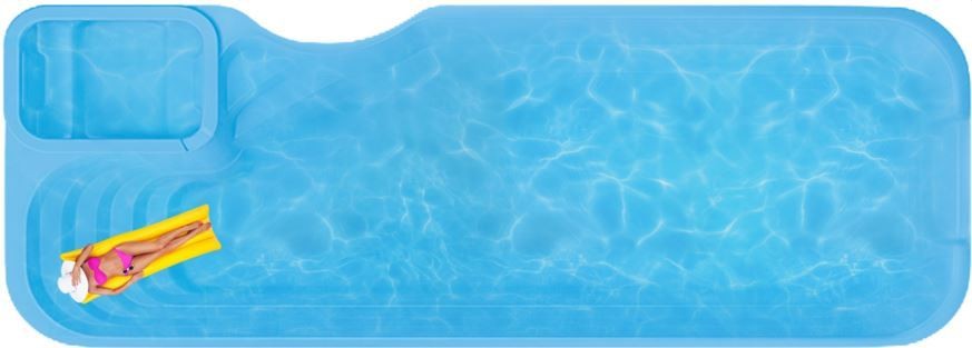 Бассейн 12х4,4х1,5-1,8м. Премьер-SPA композитный (чаша)