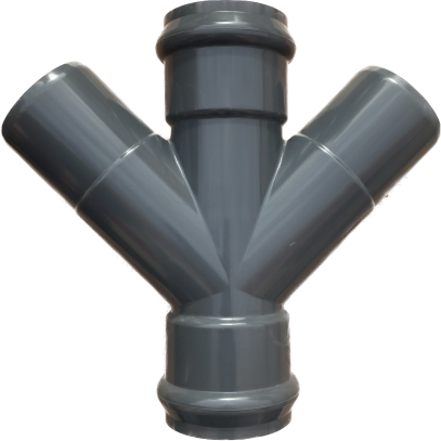 Крестовина 45° раструбная 110мм Крестовина 45° раструбная 110мм