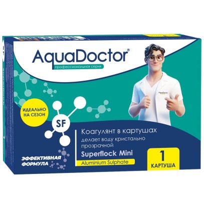 Коагулянт AquaDoctor Superflock Mini в картушах 1 шт