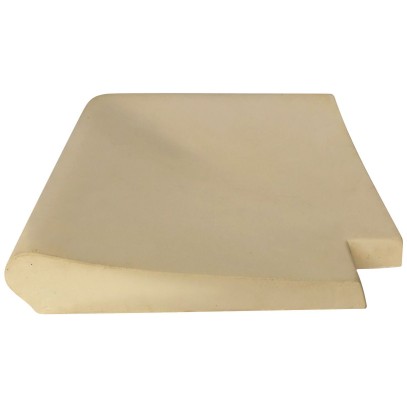  Внешний прямой угловой копинговый камень Carobbio Standard гладкий, 370x370 мм (песочный) 