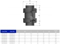  Обратный клапан ПВХ Effast CDRCBD0160 шаровый, с уплотнением EPDM, d16 