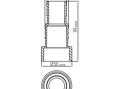 Соединитель шланга Aquaviva, клеевой (32/38х50 мм)