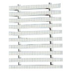 Переливная решетка Aquaviva Classic с двойным соединением 295x25 мм (белая)