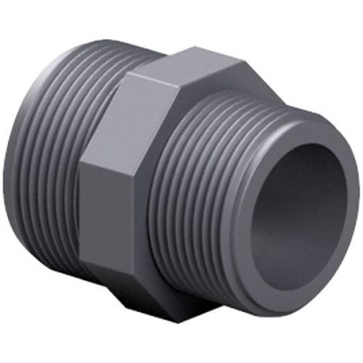  Ниппель ПВХ Effast RERNRE040D переходной, с наружной резьбой, d1-1/4