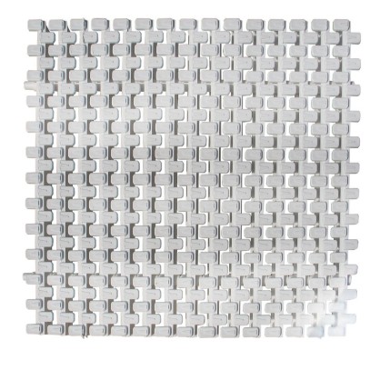 Переливная решетка Aquaviva Grift с центральным соединением 245x25 мм (белая)  