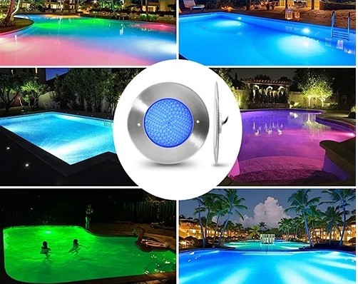 Прожектор  встраиваемый из нерж. стали (25Вт/12В) LED RGB с пультом Tadpole JKD-UT230-2SP