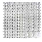 Переливная решетка Aquaviva Grift с двойным соединением 295x25 мм (белая)  