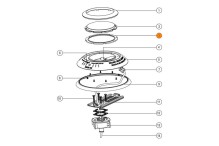 Прокладка-кольцо резиновая уплотнения крышки контактов лампы прожектора Emaux ULS-150 02021062 Прокладка-кольцо резиновая уплотнения крышки контактов лампы прожектора Emaux ULS-150 02021062
