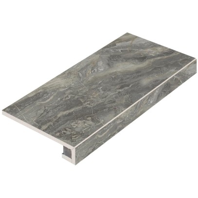 Бортовая Г-образная плитка Italon Гриджио Оробико, 330х600 мм (угловая правая)