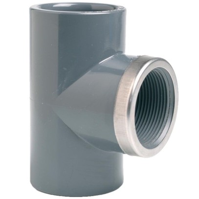 Тройник 90° c металлическим кольцом EFFAST d25x3/4" (RGRTIR025C) Тройник 90° c металлическим кольцом EFFAST d25x3/4