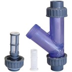  Фильтр сетчатый d40 ПВХ прозрачный корпус уплотнения EPDM 