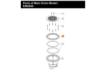 Фланец (п.4) слива донного Emaux EM2840 (01050201)
