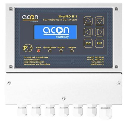 Станция по очистки бассейна без химии SilverPRO SP 3.1 медь и серебро.