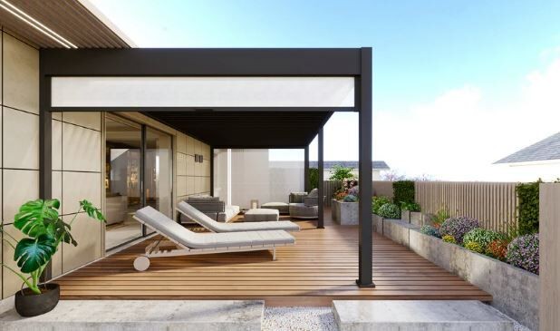 Пергола биоклиматическая Aquaviva Авангард/Авангард Макс Пергола биоклиматическая Aquaviva Авангард/Авангард Макс