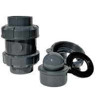 Обратный клапан шаровый d75 уплотнение EPDM AQUAVIVA, Россия