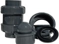 Обратный клапан шаровый d75 уплотнение EPDM AQUAVIVA, Россия