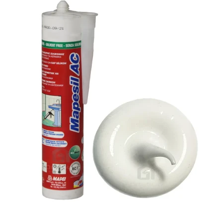 Mapesil AC  силиконовый герметик, 310 мл, N100 белый