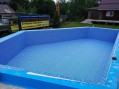 Отделка бассейна пленкой, простая, м.кв.