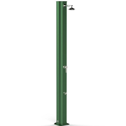 Душ солнечный AquaViva Big Jolly 35л Green, Алюминиевый с мойкой для ног