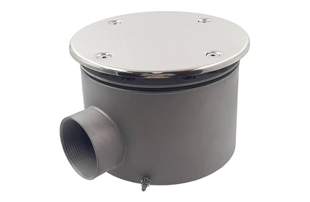 Слив донный круглый с антивихревой крышкой д.165х100 2