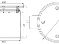 Слив донный круглый с антивихревой крышкой д.165х100 2