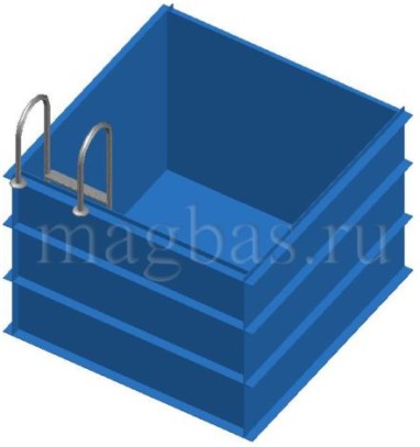 Акция: Купель 2х2х1,5м Скуар из полипропилена, толщиной 8мм, синяя. Акция: Купель 2х2х1,5м Скуар из полипропилена, толщиной 8мм, синяя.