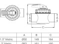 Кран Aquaviva V40-2 (E) двух позиционный 50 мм.