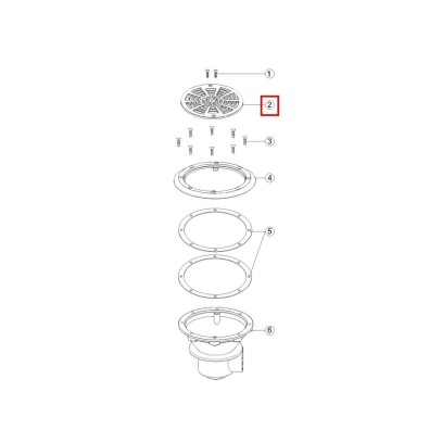  Решетка донного слива Aquaviva EM28хх 