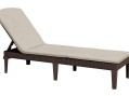 Шезлонг Джайпур (Jaipur) коричневый с матрасом