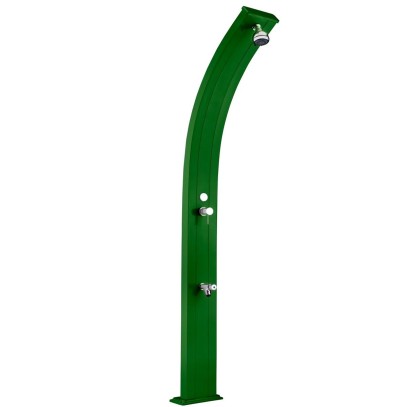  Душ солнечный AquaViva Spring 25л Green, Алюминиевый с мойкой для ног 