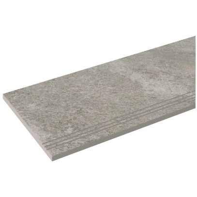 Бортовая прямая плитка Italon Клаймб Рок противоскользящая 300х600 мм, с рукохватом (правая)