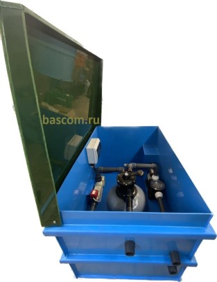 Приямок с оборудованием для бассейна до 50 м.куб. с подогревом от электричества Приямок с оборудованием для бассейна до 50 м.куб. с подогревом от электричества