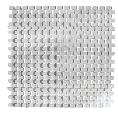 Переливная решетка Aquaviva Grift с центральным соединением 195x25 мм (белая)  