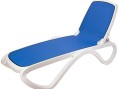 Шезлонг Nardi Omega без подлокотников, бело-синий