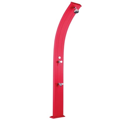  Душ солнечный AquaViva Spring 25л Cherry, Алюминиевый с мойкой для ног 