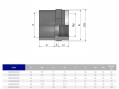 Муфта переходная EFFAST c металлическим кольцом d25x3/4