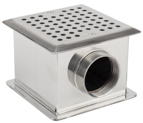 Слив донный Aquaviva 150х150х106 мм, под бетон