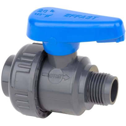  Кран шаровый ПВХ Effast d1/2