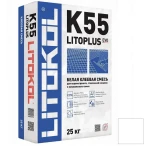 Клей для плитки и камня Litokol LitoPlus K55 белый 25 кг