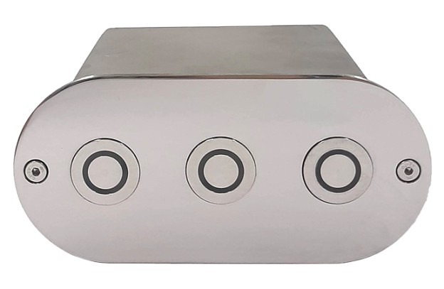 Адаптер для трех сенсорных пьезокнопок, AISI-316