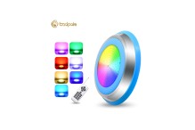 Прожектор накладной из нерж. стали рамка синяя (25Вт/12В) LED RGB с пультом Tadpole JKD-YC300-SP