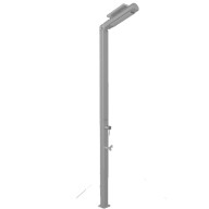  Душ уличный AquaViva Quick с LED подсветкой, Aluminun с мойкой для ног 