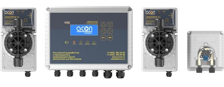 Автоматическая станция дозирования химреагентов для бассейна Cl, pH JUNIOR-М PRO