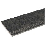 Бортовая прямая плитка Italon Рум Блэк противоскользящая 300х600 мм, с рукохватом (правая) Бортовая прямая плитка Italon Рум Блэк противоскользящая 300х600 мм, с рукохватом (правая)