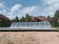 Бассейн из полипропилена 7,9х3,9х1,6м. + терраса и павильон