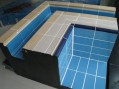 Плитка керамическая бордюрная Aquaviva с поручнем и водостоком, 240х115х30 мм